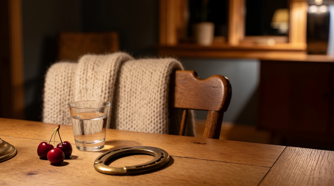 Mysig svensk kväll med akvakvavit och guldskon på bordet